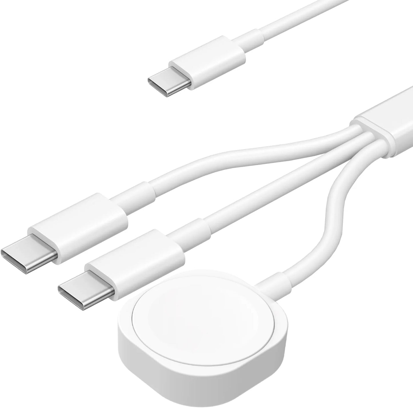 3-in-1 Magneettinen Lataustelakka – USB-C & USB-A – iPhone, Apple Watch & AirPods