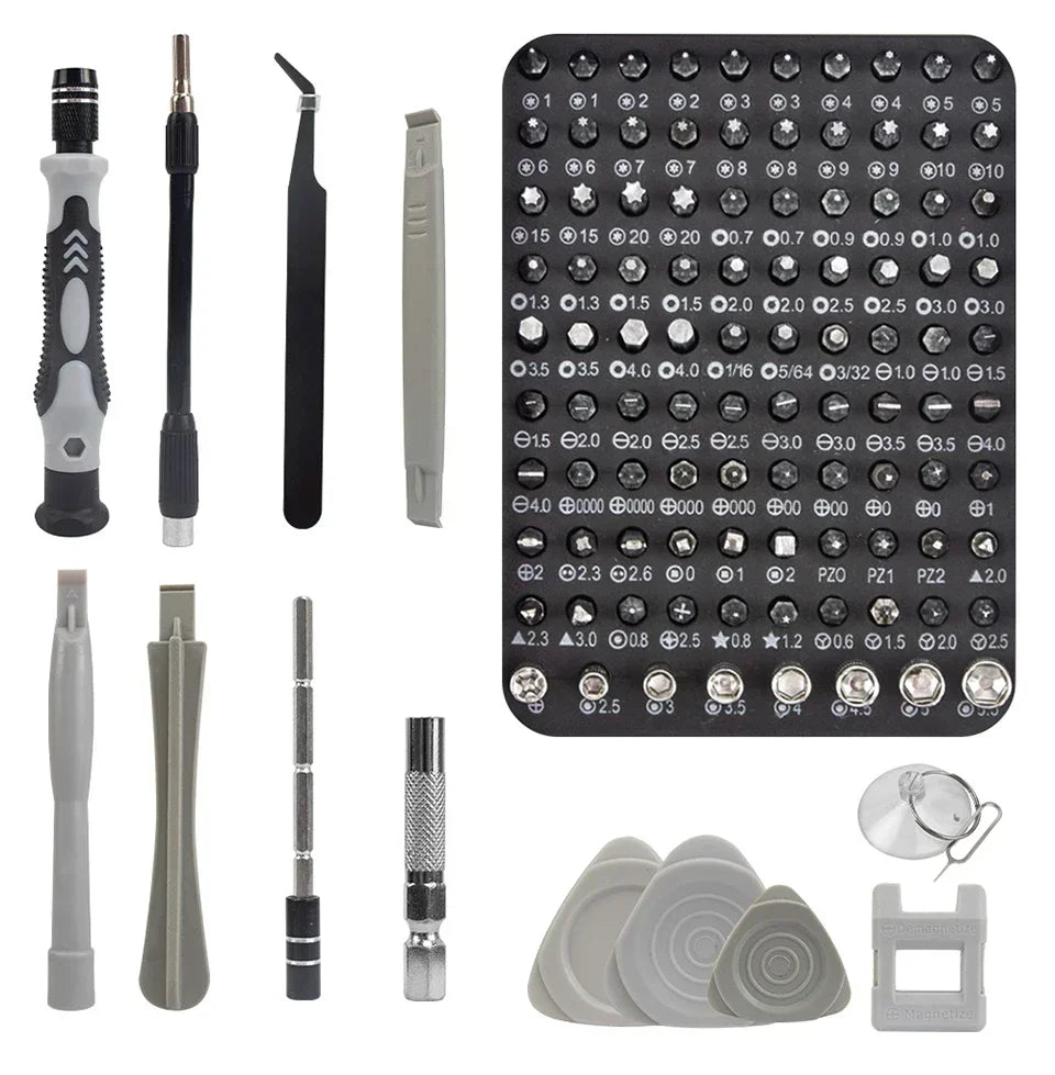 115-Piece Precision Screwdriver Set PRO - Magnetic Electronics Repair Kit with Case