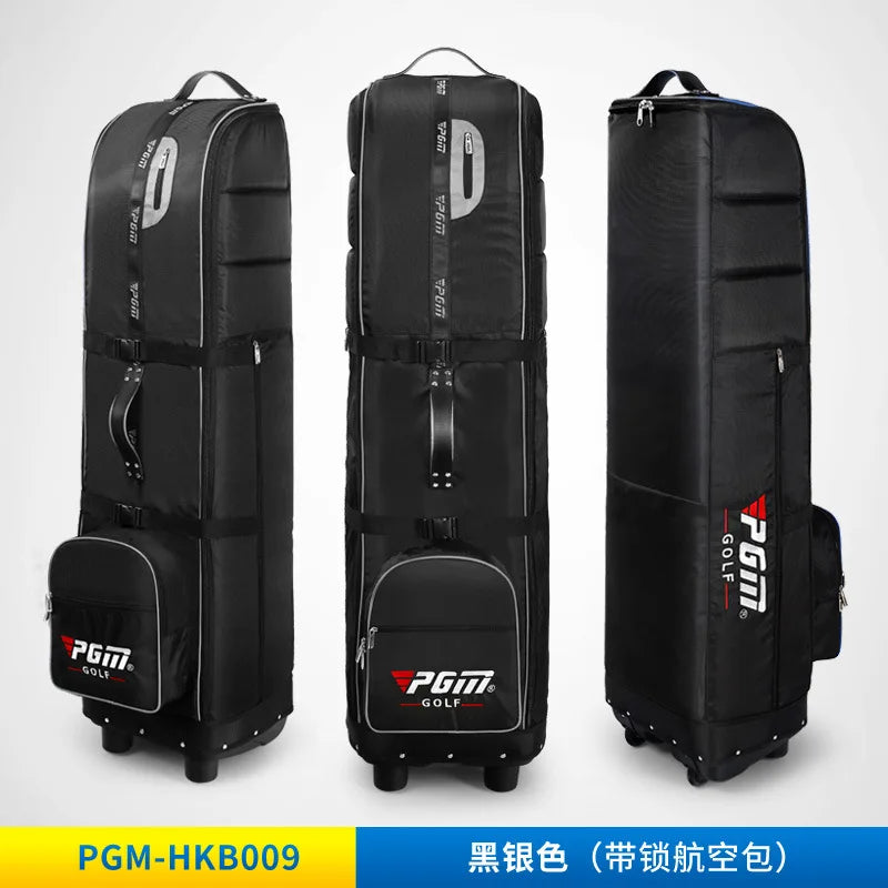 PGM HKB009 golf flight bag with pull cart