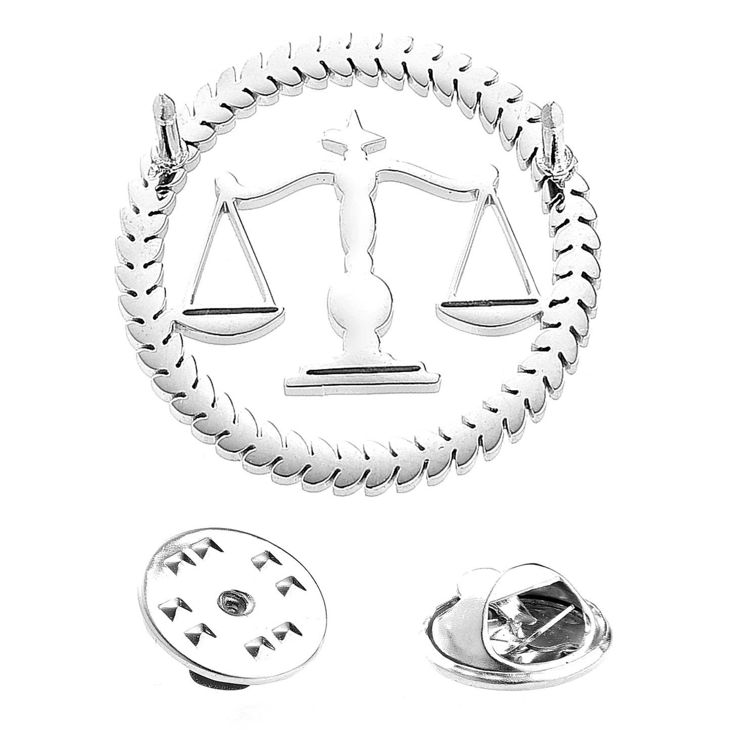 Men's Lawyer Tie Clip, Scales of Justice