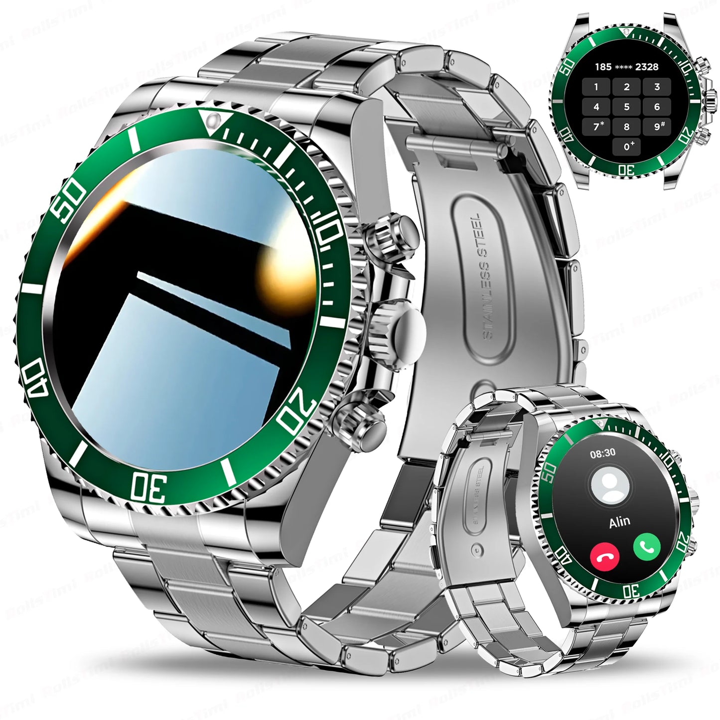 Smartwatch with the latest technology, AMOLED 1.3" and GPS exercise tracking, New 2025