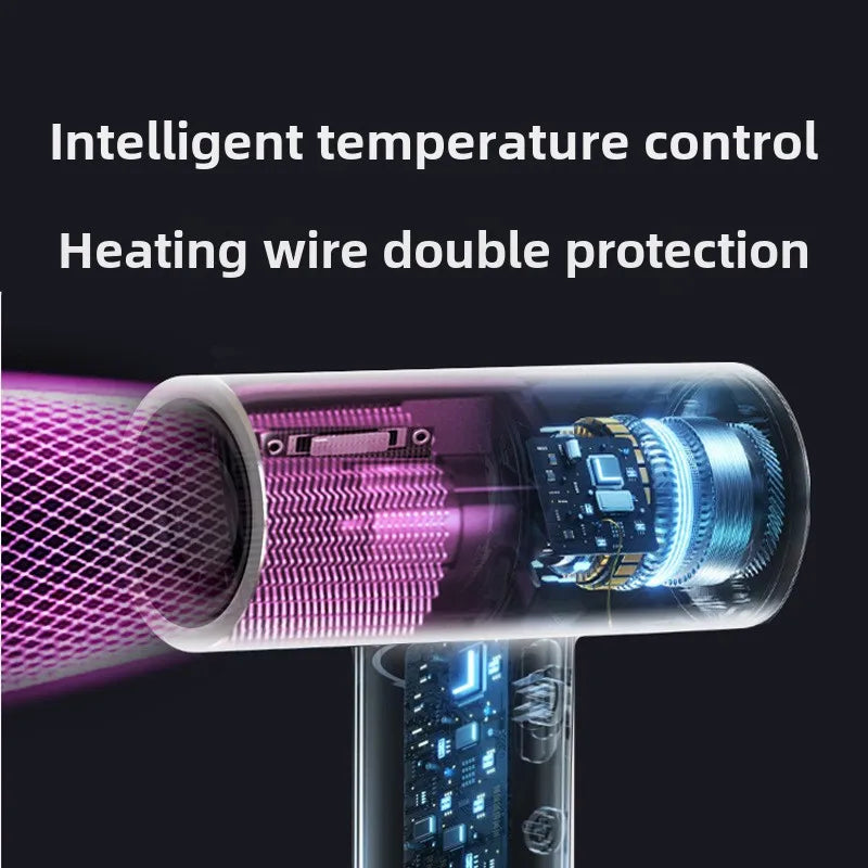 Langaton USB-ladattava Hiustenkuivaaja – Kannettava Nopea Kuivaus 3 Nopeutta