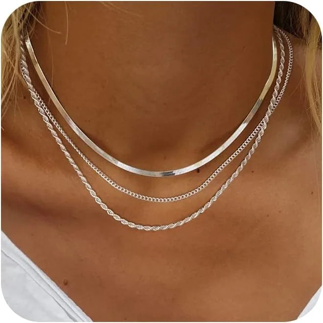 Stylish gold choker necklace for women, full package