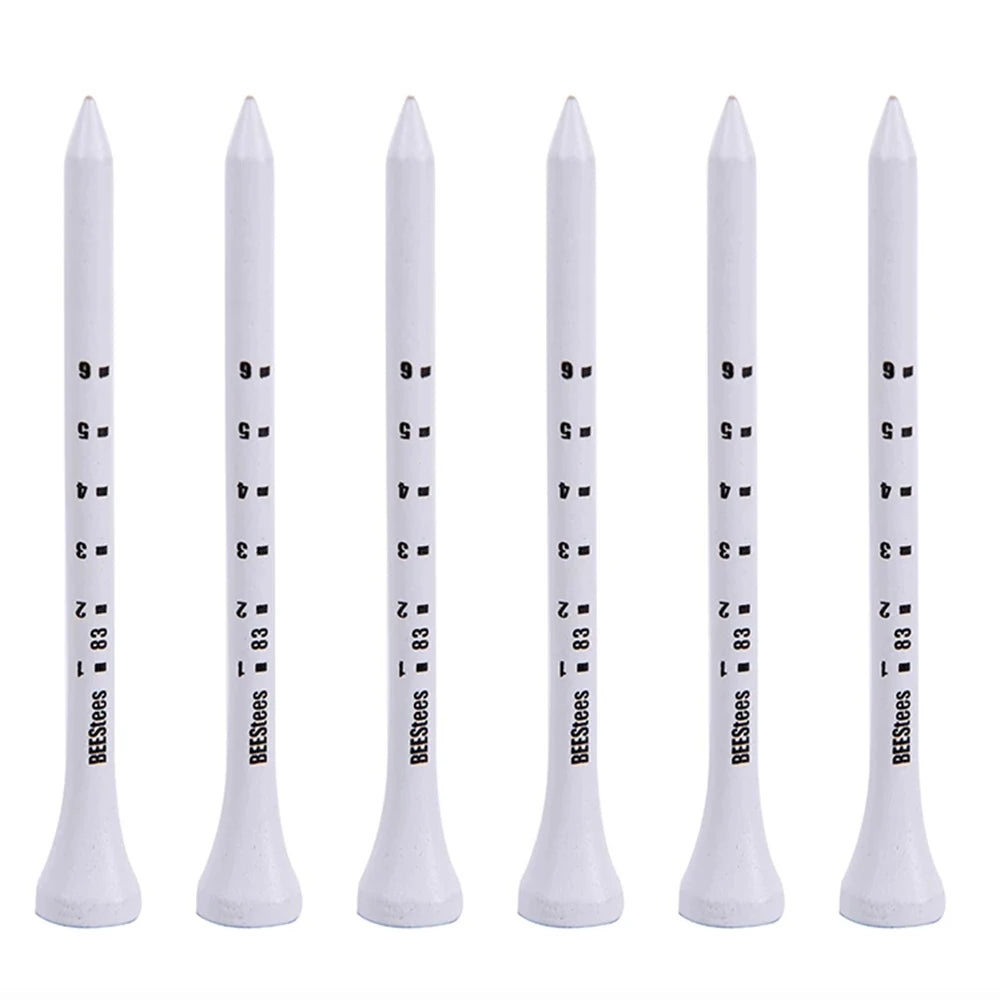 Wooden golf tees, 50 pcs, with elevation marks