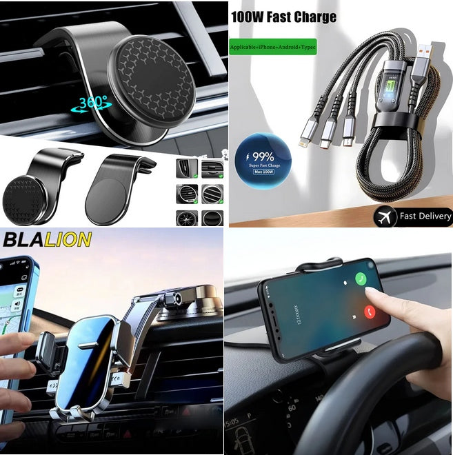 Autotelineet, langaton lataus, matkapuhelin tarvikkeet ja varavirtalähteet