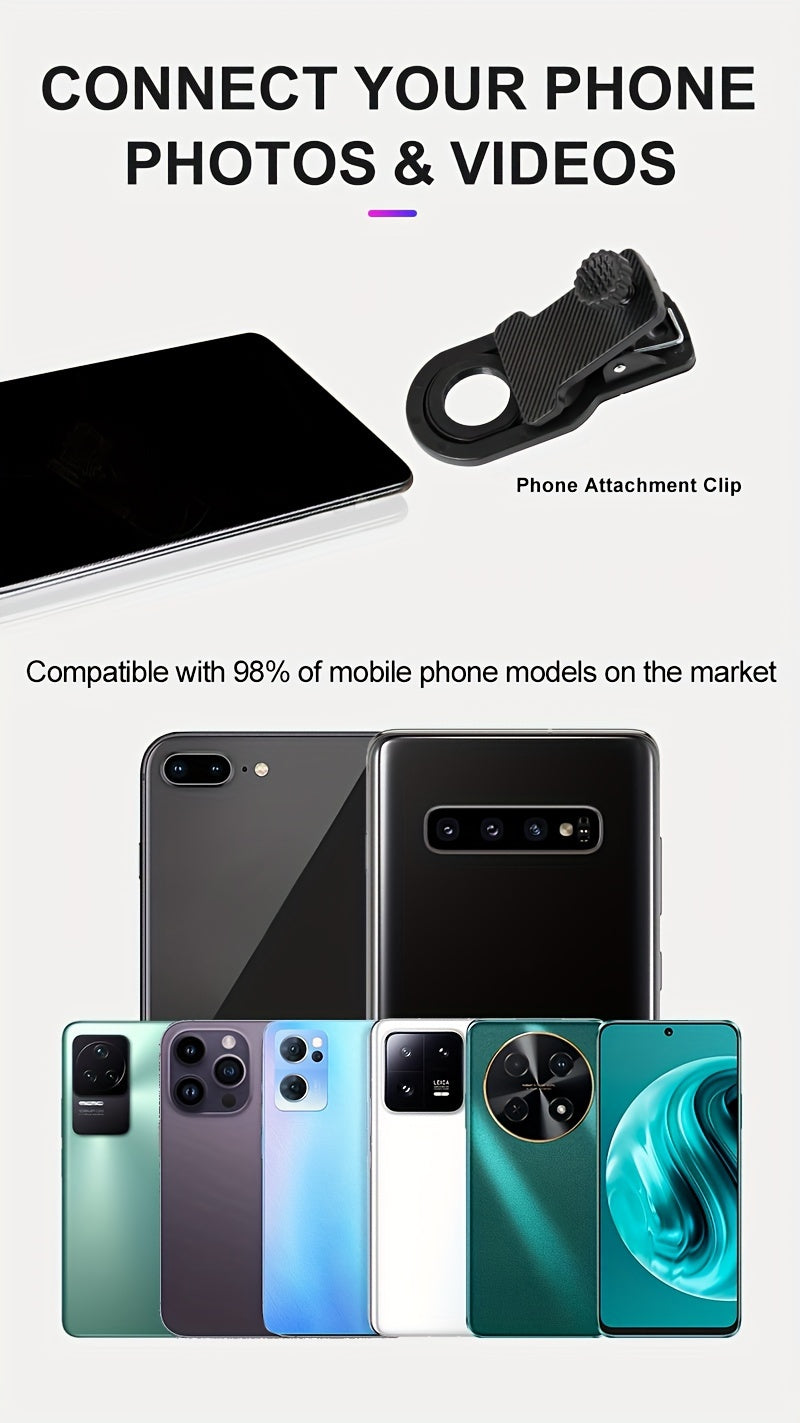 Portable 18x25 telephoto lens for phone, powerful zoom