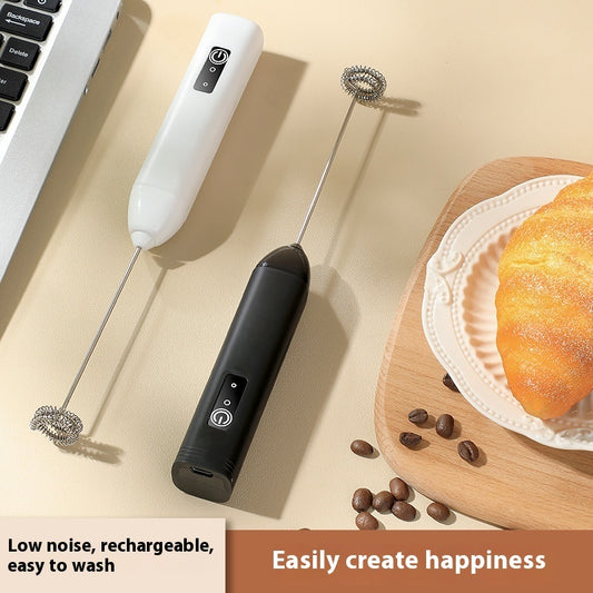 Milk Frother Electric Whisk Egg Beating Electric Small Food Grade Coffee Milk Frother