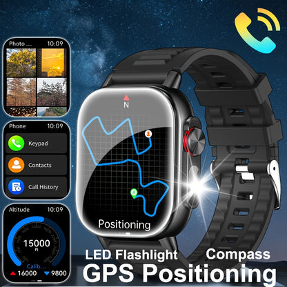 SENBONO GPS Smartwatch for Men and Women, 2.01" HD Display