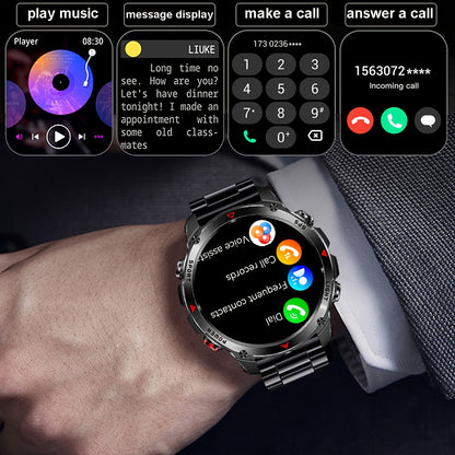 COIUSOR GPS smartwatch with 1.46" AMOLED HD display, LED flashlight