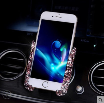 Car air outlet mobile phone holder