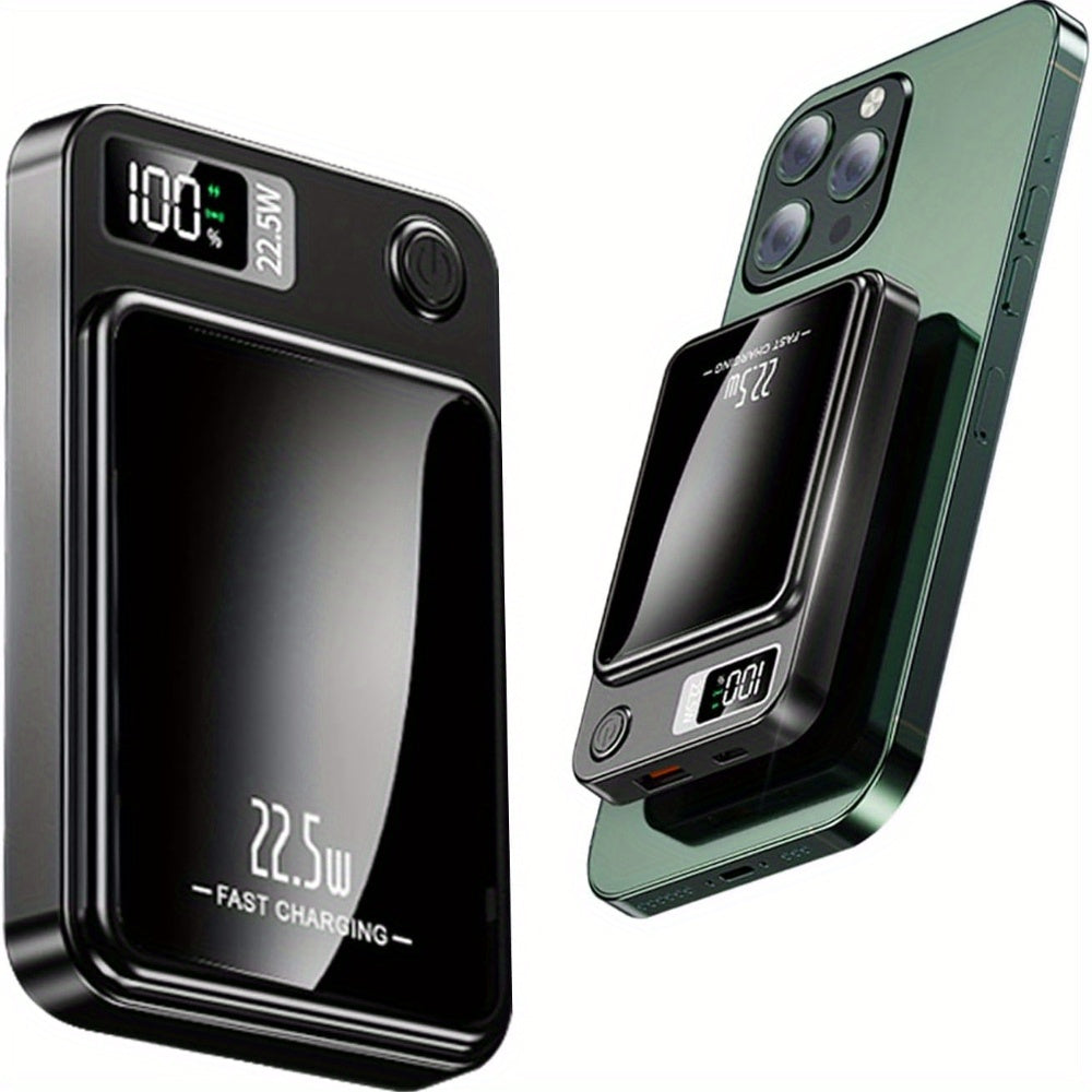 Powerbank 10000mAh 22.5W, wireless charging, magnetic attachment to phone