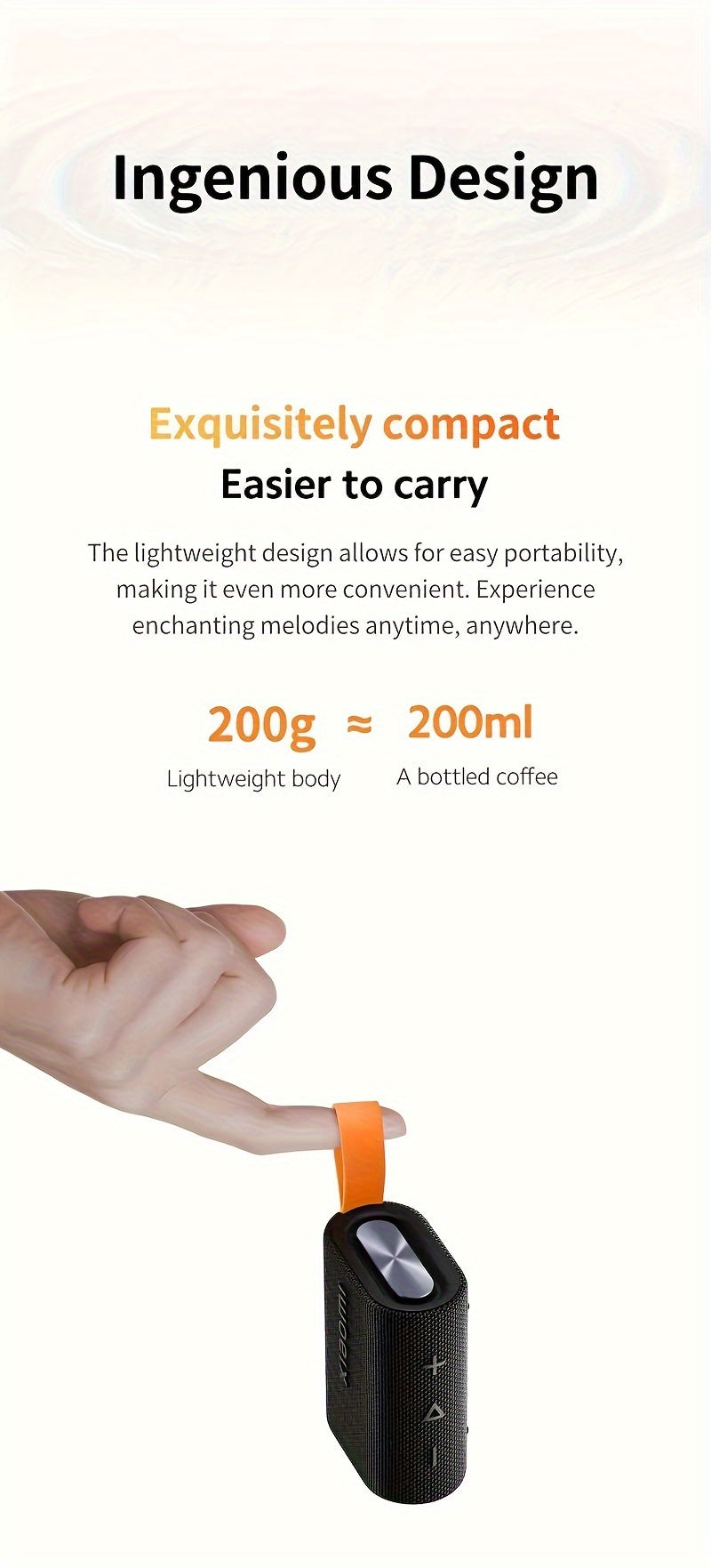 Xiaomi 5W mini speaker, fits in your pocket, 10h playtime