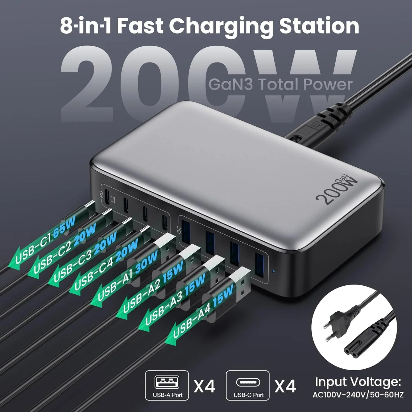 200W Fast Charging Station