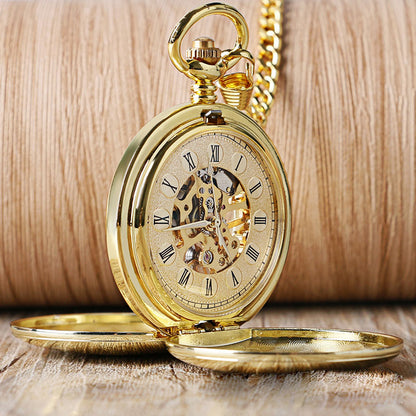 Mechanical pocket watch, gold classic
