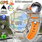 COIUSOR GPS smartwatch with 1.46" AMOLED HD display, LED flashlight