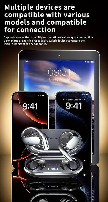 Wireless earbuds, 80 hours battery life, LED display