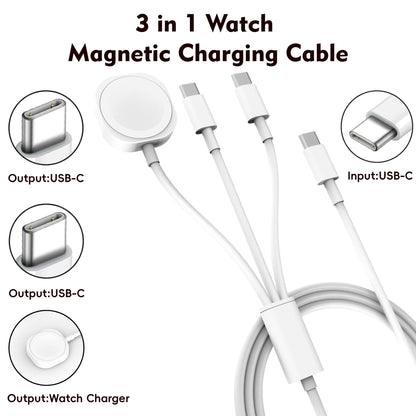 3 in 1 Watch Magnetic Charging Cable