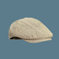Linen artist's cap, duckbill hat