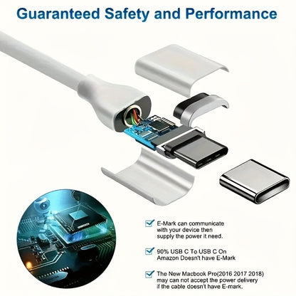 Fast charging cable 60W 3A 100cm, USB-Type-C