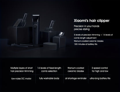 Xiaomi Mijia Hair Clipper, Cordless Professional Trimmer