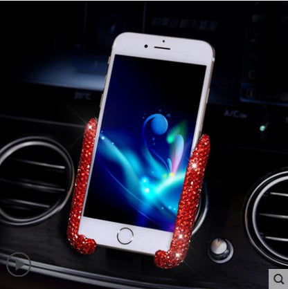 Car air outlet mobile phone holder