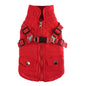 Dog winter coat with zipper, warm cotton coat for small and medium dogs