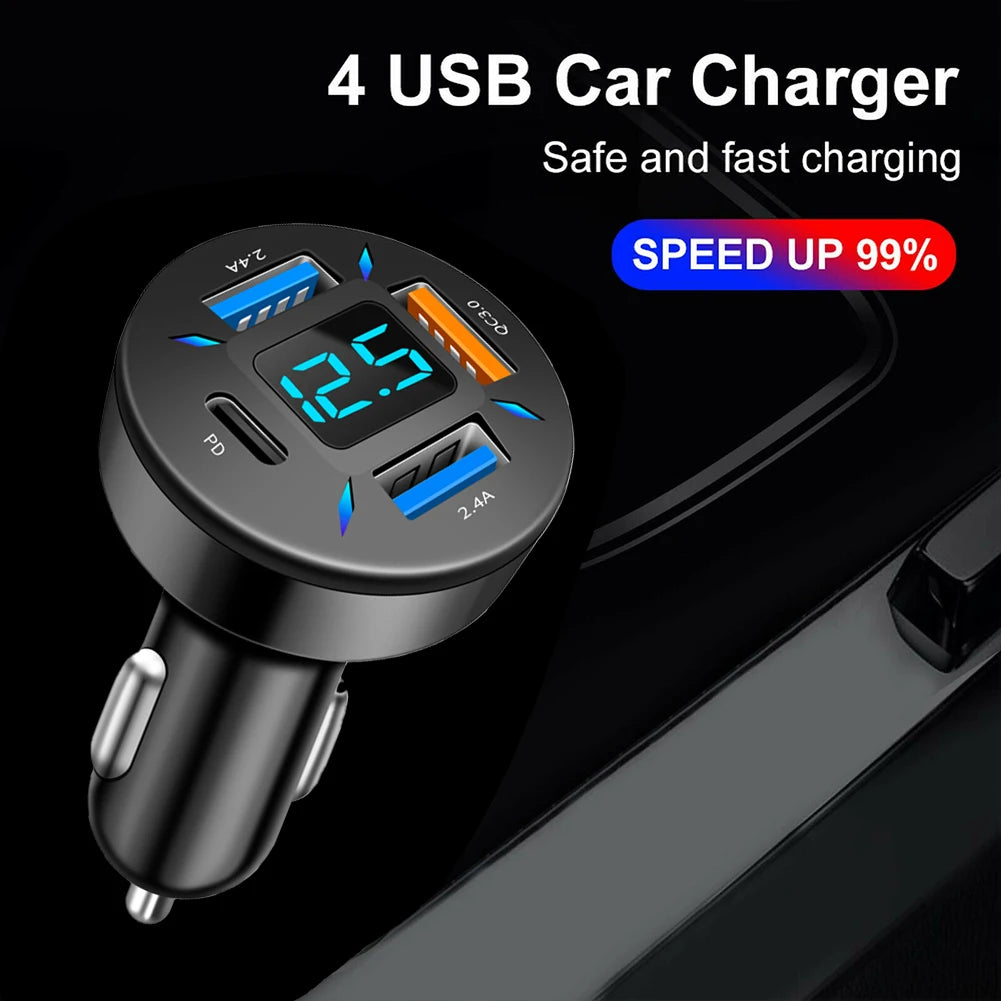 4 USB Car Charger