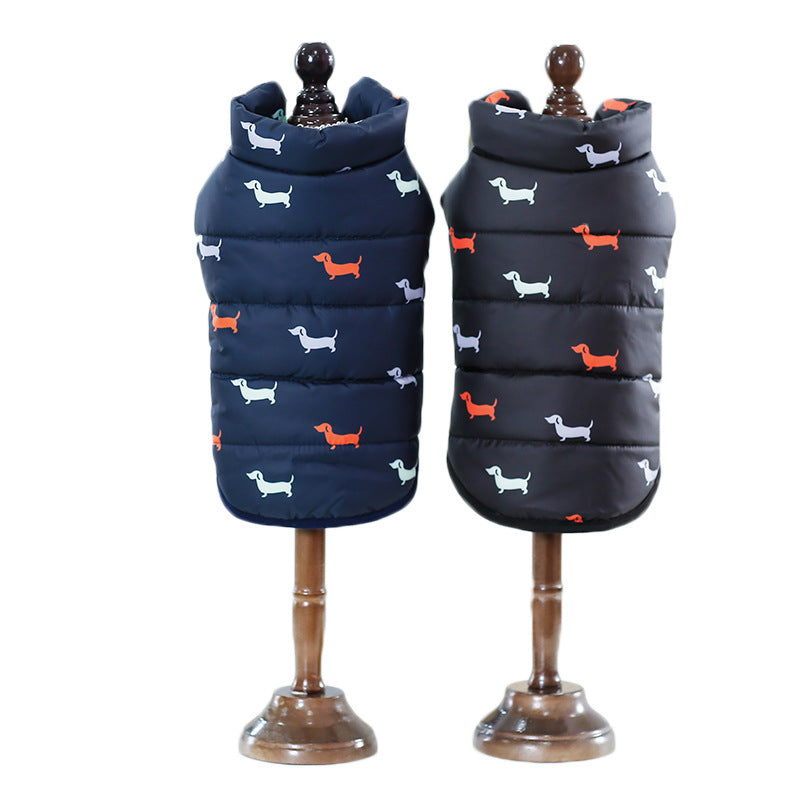 Warm winter dog coat, for small and medium-sized dogs