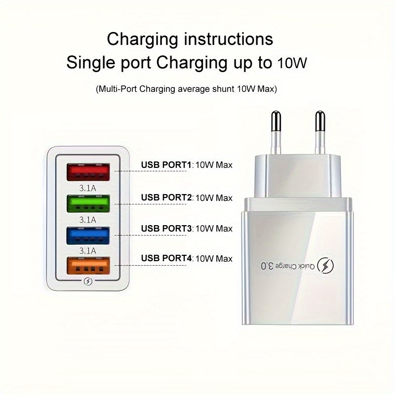Wall charger 4 USB ports