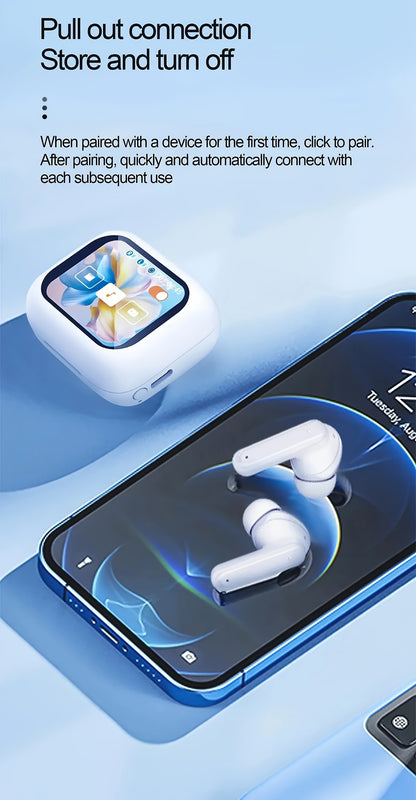 Smart headphones with LCD touchscreen