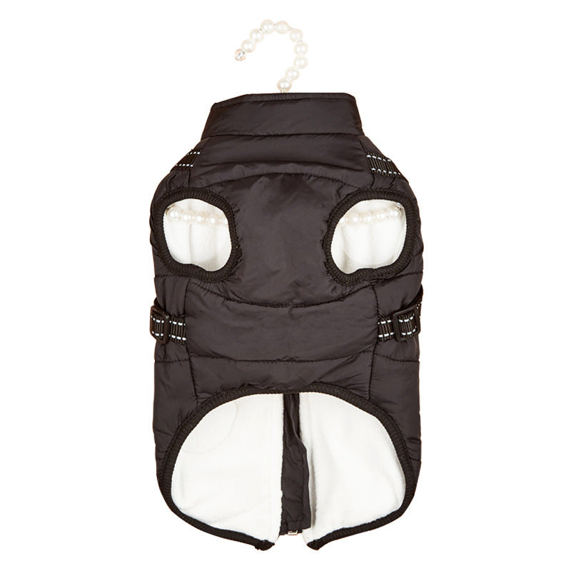 Warm winter dog coat, for small and medium-sized dogs