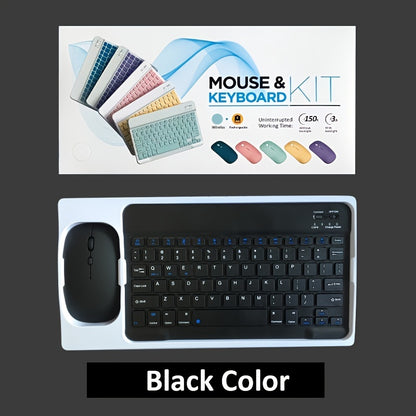 Wireless keyboard and mouse set for tablets, rechargeable