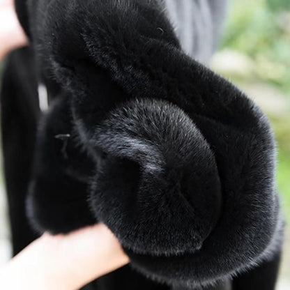 Men's warm fur coat, premium casual style