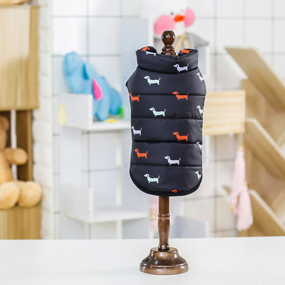 Warm winter dog coat, for small and medium-sized dogs