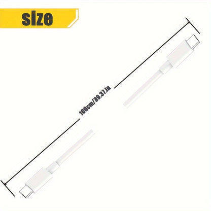 Fast charging cable 60W 3A 100cm, USB-Type-C