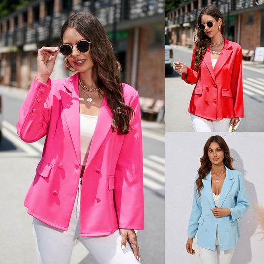 Women's blazer, solid color