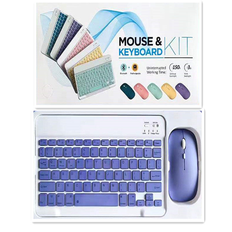Creative Solid Color Bluetooth Keyboard And Mouse Set