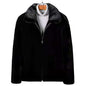 Men's warm fur coat, premium casual style