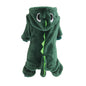 Pet Dinosaur Hoodie - Soft Coral Fleece