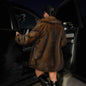 Women's casual fur coat, warm and stylish