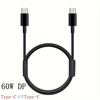 Fast charging cable 60W 3A 100cm, USB-Type-C