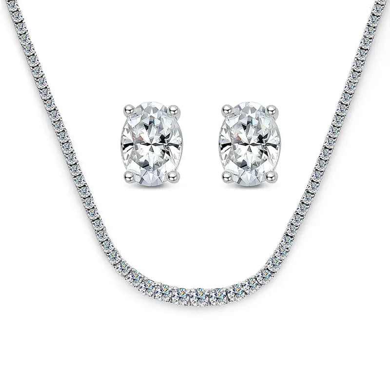 KNOBSPIN Moissanite Tennis kaulakoru naisille, premium hääkoru