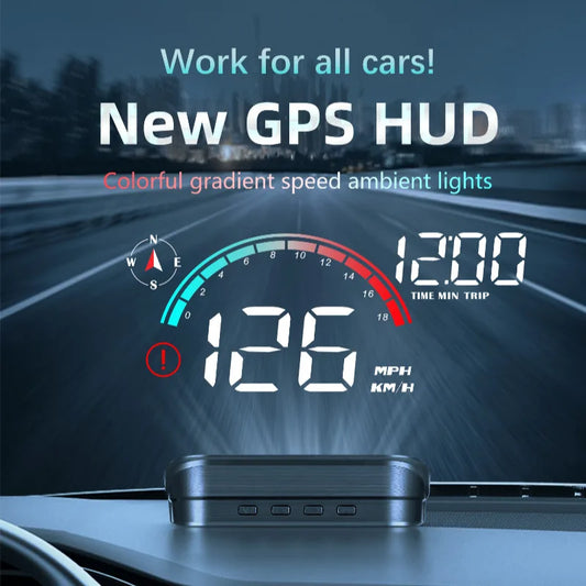 M22 Car HUD Head-Up Display - Digital GPS Speedometer with Windshield Display