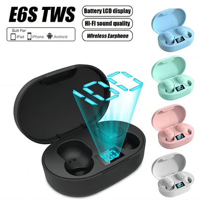 TWS E6S Wireless Bluetooth Earphones