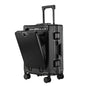 Advanced aluminum-framed suitcase