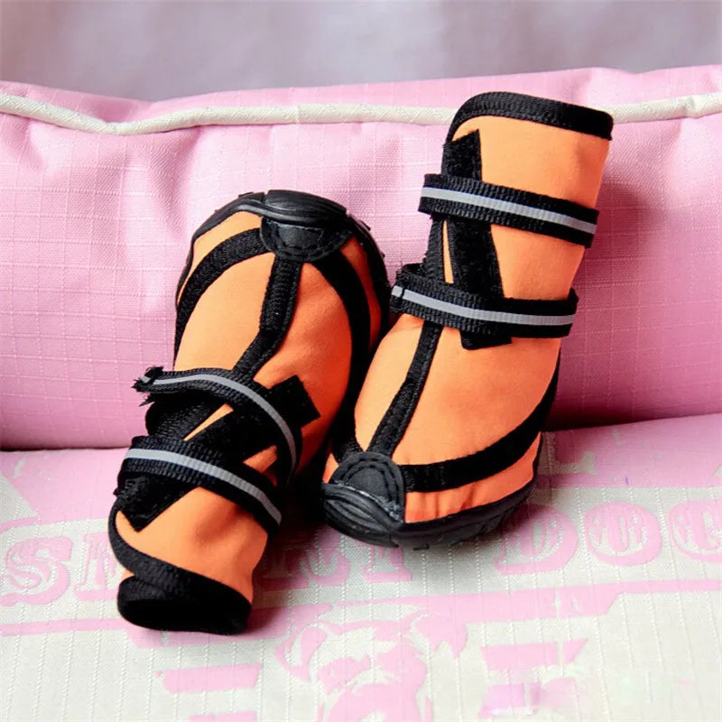 Waterproof dog shoes, four-season boots with reflectors, all sizes