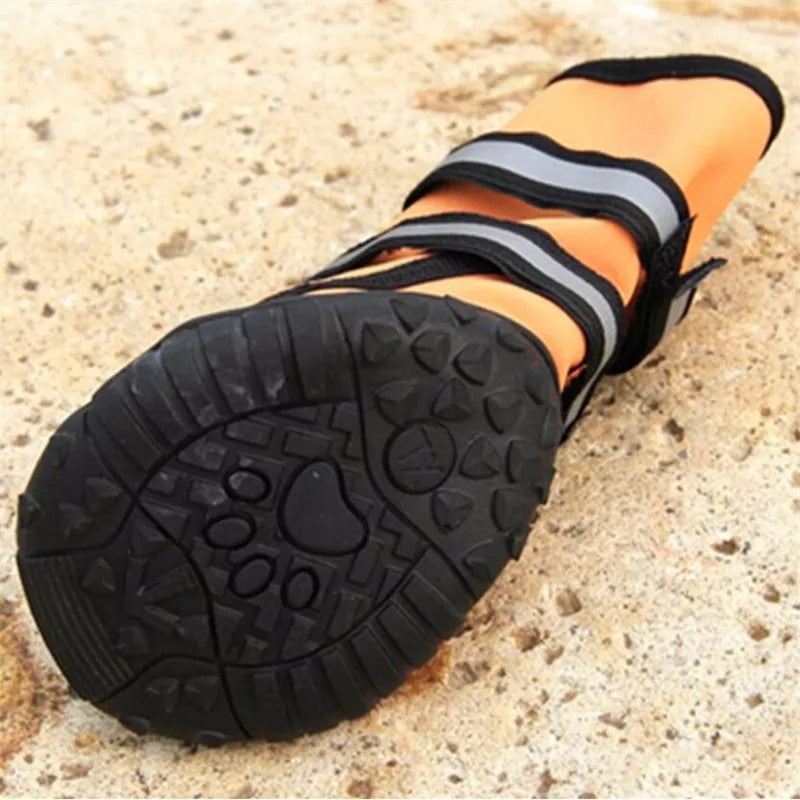 Waterproof dog shoes, four-season boots with reflectors, all sizes