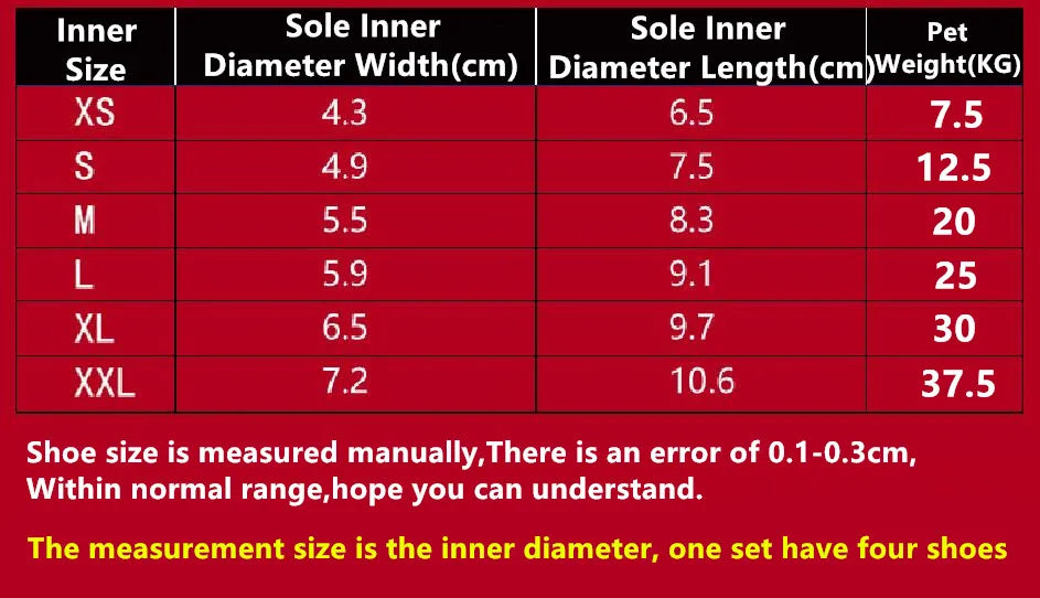 Waterproof dog shoes, four-season boots with reflectors, all sizes