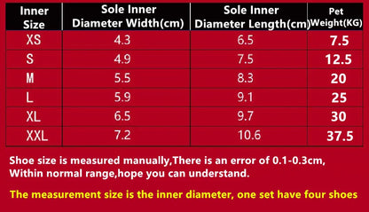 Waterproof dog shoes, four-season boots with reflectors, all sizes