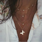 Kullattu kristallitähti riipus kaulakoru naisille, saatavana paljon eri variaatioita